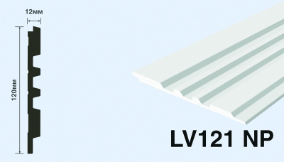 Панель LV121 NP HI WOOD 120,0мм х 12,0мм х 2,7м. (16 шт.)